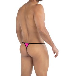 C4MSPX04 Fluo Pouch V-String Hot Pink - S/M