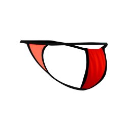 C4MSPX04 Fluo Pouch V-String Tangerine - L/XL