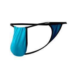 C4MSPX04 Fluo Pouch V-String Turquoise - L/XL