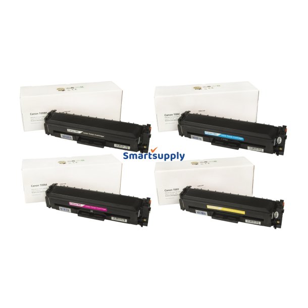 Canon T09 BCMY toner 4 stk 25.300 sider kompatibel rabatpakke