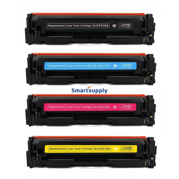 Rabat HP 410A toner 4 stk BCMY 9.200 sider kompatibel