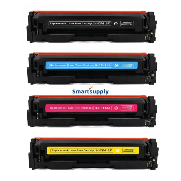 Rabat HP 410X toner 4 stk BCMY 21.500 sider kompatibel