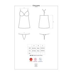Chiccanta Chemise and Thong - L/XL