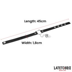 choker with cat ear hoop and bell