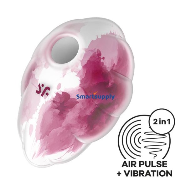 Cloud Dancer Clit Sucker and Vibe Red Print