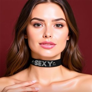 Collar Vegan Leather Sexy One Size
