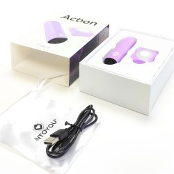 Dhalia Sper Vibrating Bullet with Remote Control High-powered USB Purple