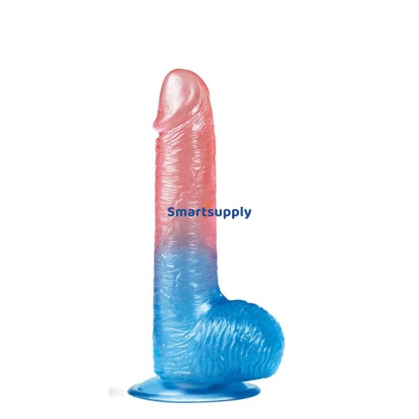 Dildo Dazzle Studs 7.5 Pink and Blue
