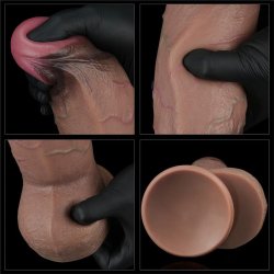 Dildo Dual Layered Silicone XXL 9.5