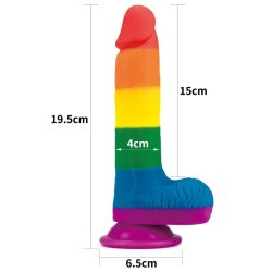 Dildo Prider 7.5 Liquid Silicone LGBT
