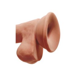 DildoTriple Density with Testicles 6.5 Caramel