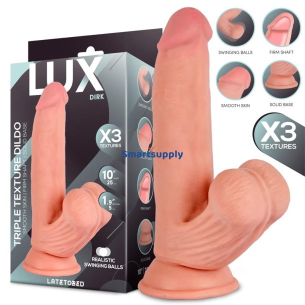 Dirk Triple Density Dildo with Swinging Balls 10