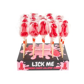 Display Cherry Lollipops Spicy Warming Effect 40 pcs