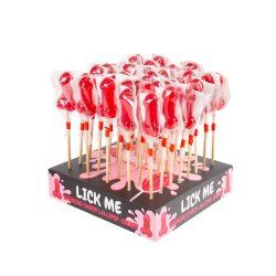 Display Cherry Lollipops Spicy Warming Effect 40 pcs