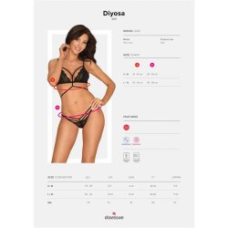 Diyosa 2 Pieces Set Black - S/M