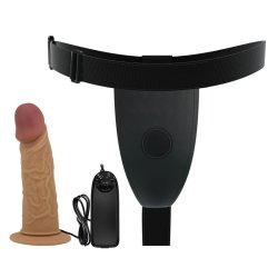 Draven Harness with Hollow Vibrating Dildo