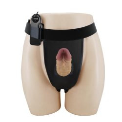 Draven Harness with Hollow Vibrating Dildo