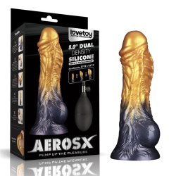 Dual Density Silicone Inflatable Dildo 8