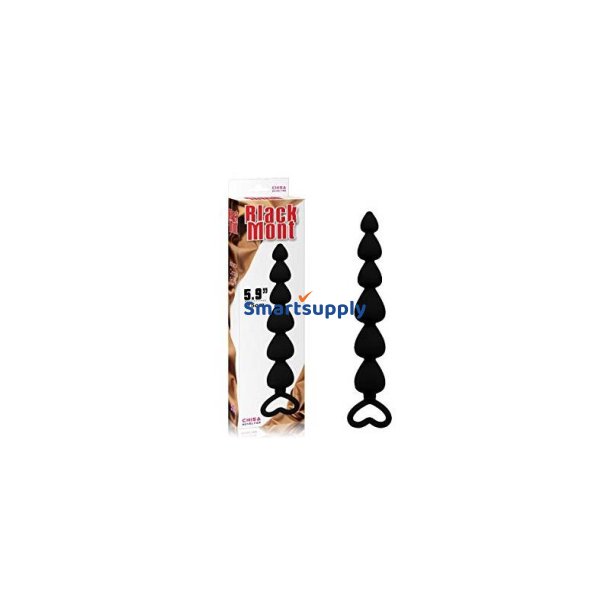 Elite Lovers Beads 19 cm Silicone Black