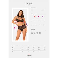 Elizenes 2 Piece Lace Bra Set With Halterneck - L/XL