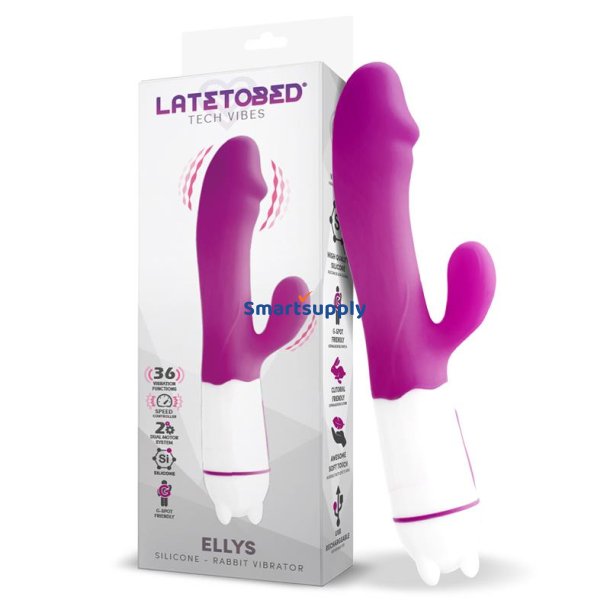 Ellys USB Vibration 36 Functions Silicone Purple
