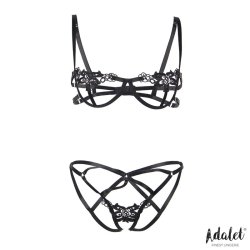 Emma open Bra and Open Panties Set - S/M