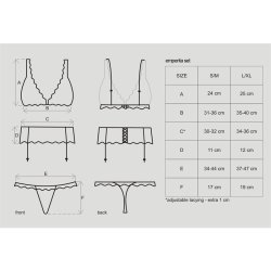 Emperita 3 Pieces Set Black - S/M