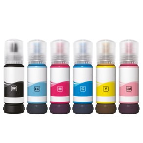Epson 107 blkflasker 6 stk 420ml kompatibel multipakke
