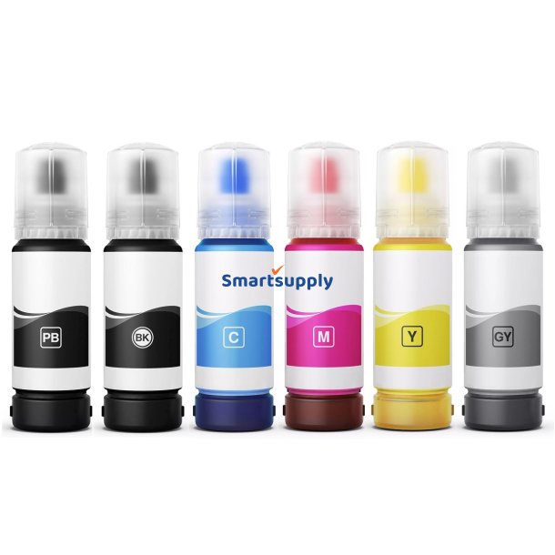 Rabat Epson 114 blkbeholder 6 stk 420ml kompatibel