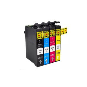 Epson 18 XL BCMY 4 stk blkpatroner kompatibel multipakke