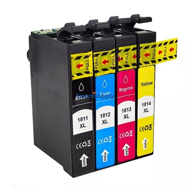 Rabat Epson 18 XL BCMY 4 stk blkpatroner kompatibel