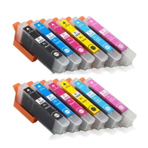 Epson 24 XL B/C/M/Y/LC/LM 12 blkpatroner kompatibel multipakke