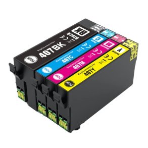 Epson 407 XL BCMY 4 stk blkpatroner kompatibel multipakke