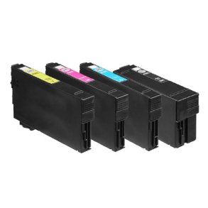 Epson 408 BCMY 4 stk blkpatroner kompatibel multipakke