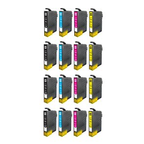 Epson 604 XL BCMY 16 stk blkpatroner kompatibel multipakke