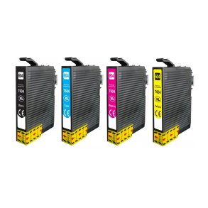 Epson 604 XL BCMY 4 stk blkpatroner kompatibel multipakke