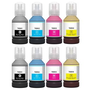 Epson T49H1/2/3/4 bl�krefill 8 stk 1120ml kompatibel multipakke
