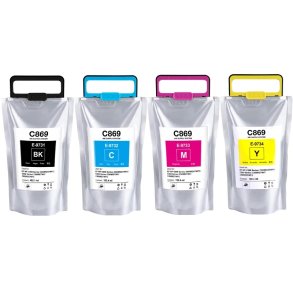 Epson T9731/32/33/34 blkbeholdere 4 stk kompatibel multipakke