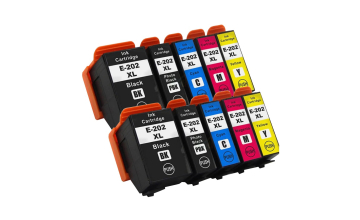 Epson 202 XL B/PB/C/M/Y 10 stk bl�kpatroner kompatibel rabatpakke