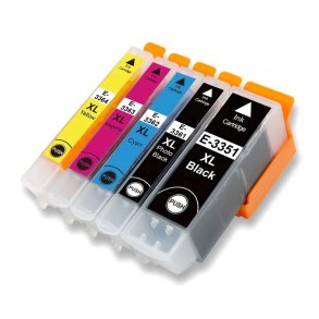 Epson 33 XL B/B/C/M/Y 5 stk blkpatron kompatibel multipakke