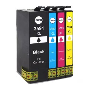 Epson 35 XL BCMY 4 stk blkpatroner kompatibel multipakke