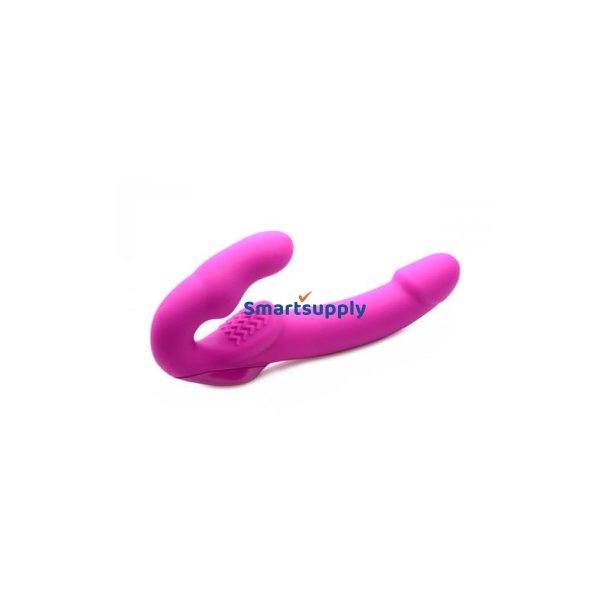 Evoke Vibrating Strapless Strap-On USB Pink