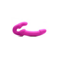 Evoke Vibrating Strapless Strap-On USB Pink
