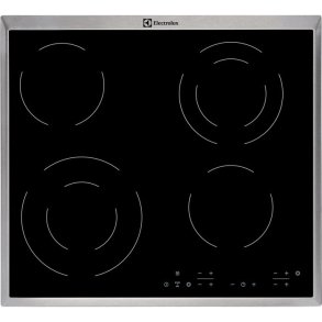 Electrolux EHF6342XOK kogeplade Sort Indbygget Keramisk 4 zone(s)