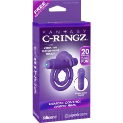 Fantasy C-Ringz Aro de Conejo con Control Remoto Prpura