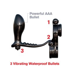 Fantasy C-Ringz Ironman Ass-Gasm Black