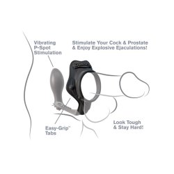 Fantasy C-Ringz Rock Hard Ass-Gasm Black