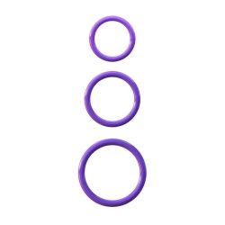 Fantasy C-Ringz Silicone 3-Ring Stamina Set Purple