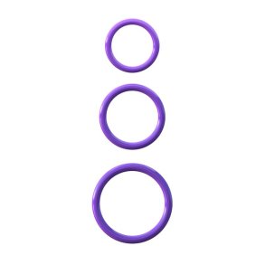 Fantasy C-Ringz Silicone 3-Ring Stamina Set Purple
