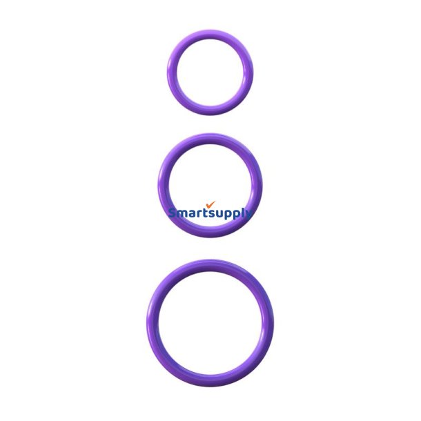 Fantasy C-Ringz Silicone 3-Ring Stamina Set Purple